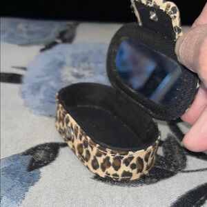 Source Unknown Leopard Print Key & Card Holder